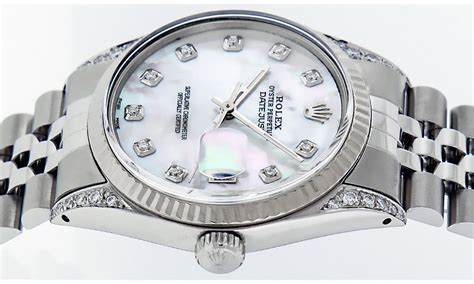 fake mother of pearl rolex|rolex datejust 36 with diamonds.